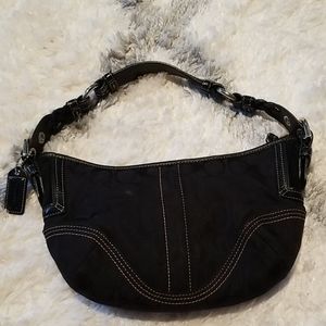 Black mutli fabric bag